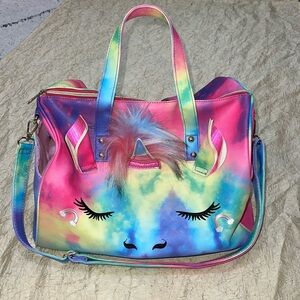 Rainbow Unicorn Weekender Duffel Bag NWOT